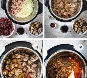 instant pot beef stew with mushrooms and red wine