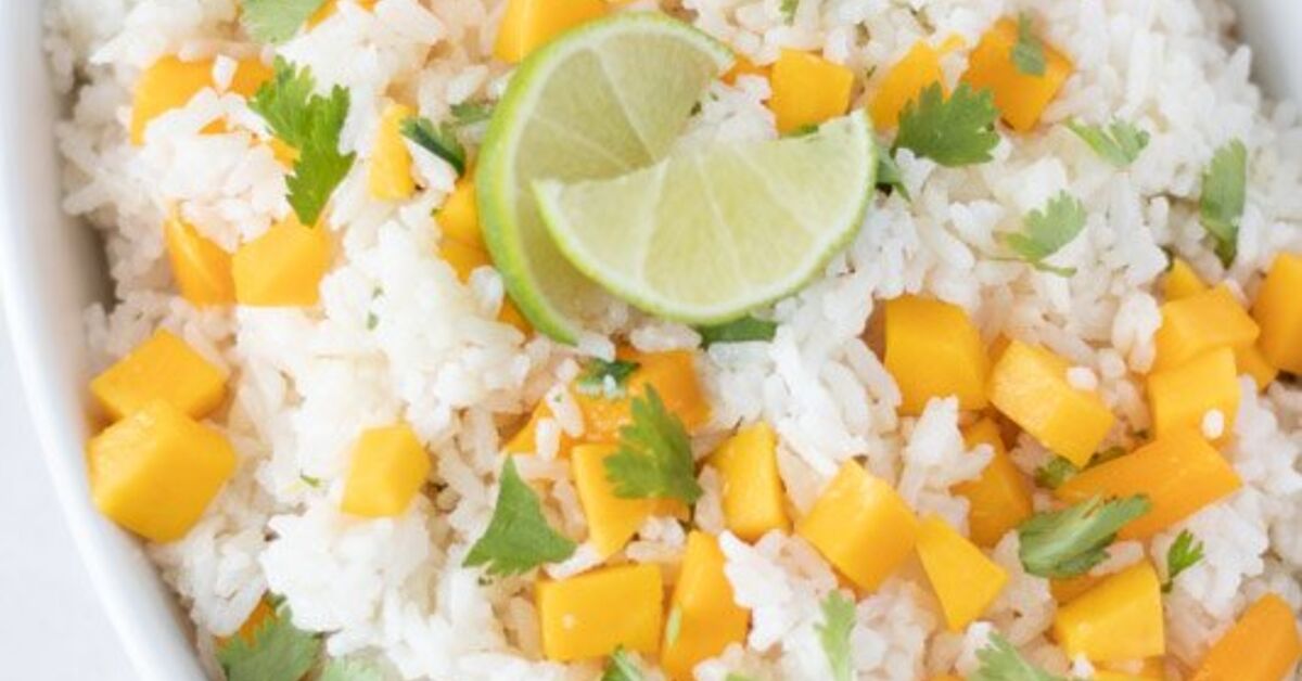 Easy Coconut-Mango Rice Side Dish Recipe | Foodtalk