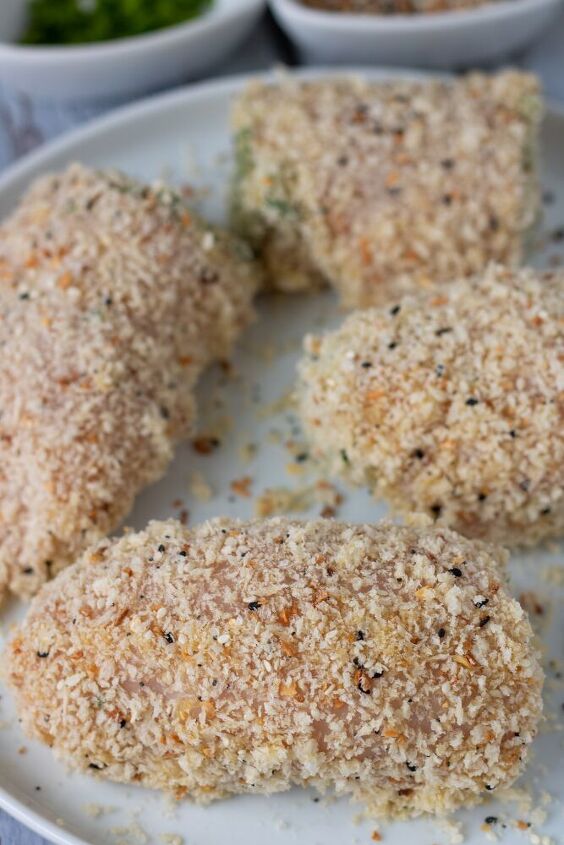 everything cream cheese stuffed chicken