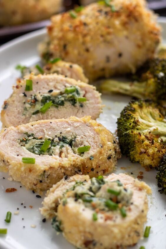 everything cream cheese stuffed chicken