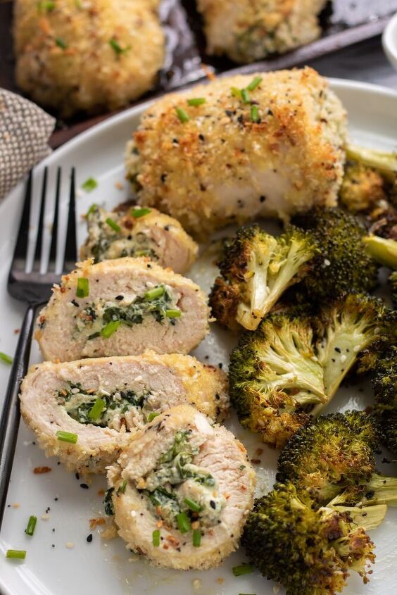 everything cream cheese stuffed chicken