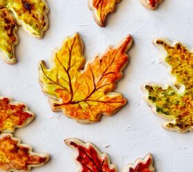fall leaf sugar cookies