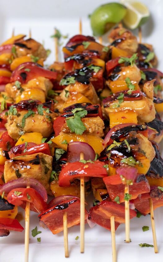 grilled mango chicken kabobs