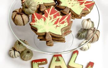 Fall Leaf Royal Icing Cookie Recipe (Vegan)