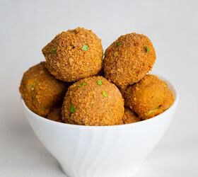 s 8 easy potato thanksgiving side dish recipes, Mashed Potato Balls Crumbed Oven Baked
