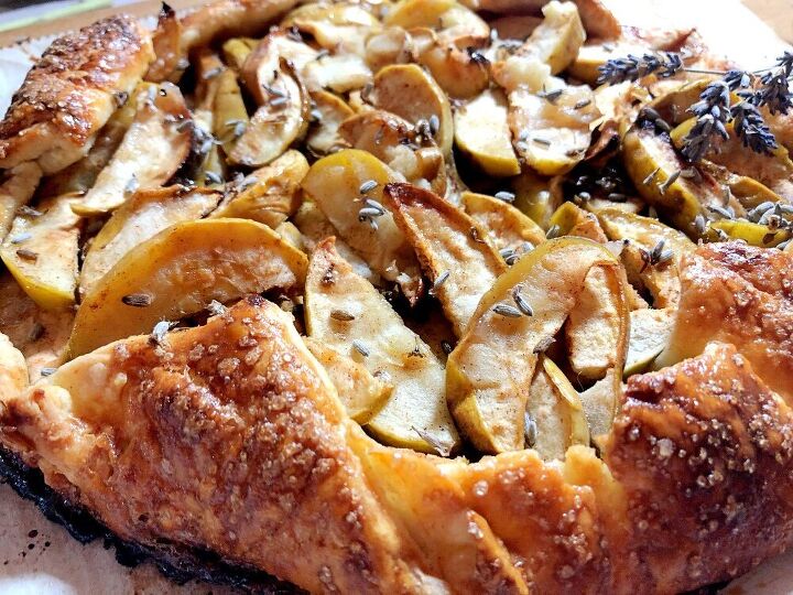 lavender apple galette
