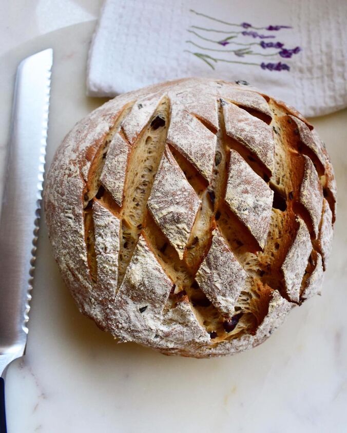 s 14 homemade artisan bread recipes to impress your friends, Olive and Rosemary Bread