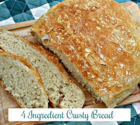 s 14 homemade artisan bread recipes to impress your friends, 4 Ingredient Crusty Bread