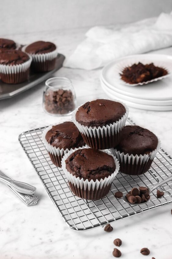 s 11 dairy free desserts that everyone can enjoy, Vegan Double Chocolate Muffins