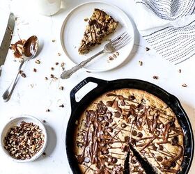 s 15 gluten free desserts that will make you forget about flour, Chocolate Chip Pecan Cookie Skillet