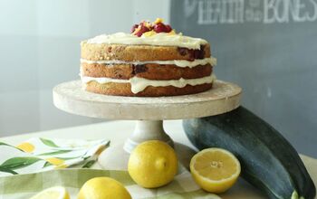 Zucchini Raspberry Cake With Lemon Cream Cheese Frosting