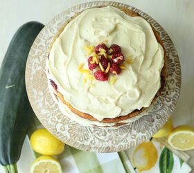 zucchini raspberry cake with lemon cream cheese frosting
