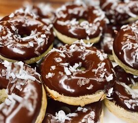s 15 desserts that will make you go bananas, Chocolate Covered Banana Coconut Donuts