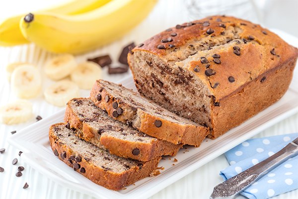 s 15 desserts that will make you go bananas, Ultra Moist Chocolate Chip Banana Bread