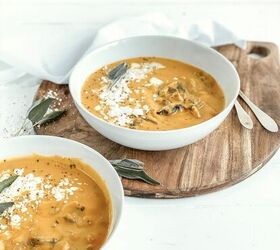 butternut squash soup with italian sausage and mushrooms