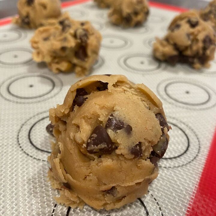 brown butter chocolate chip cookies, I used a large cookie scooper