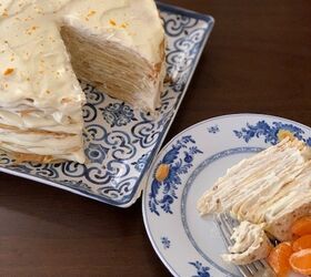 Orange Cream Crepe Cake