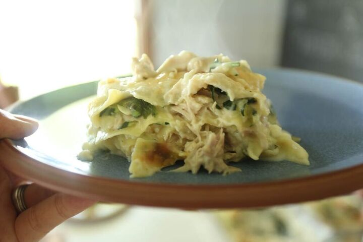white chicken zucchini spinach lasagna