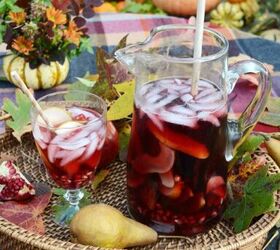 Pomegranate and Pear Sangria