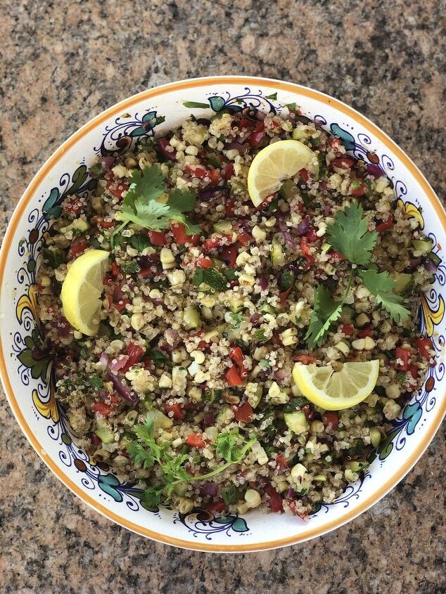 grilled vegetable quinoa salad
