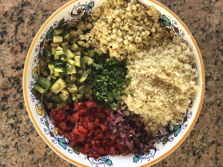grilled vegetable quinoa salad