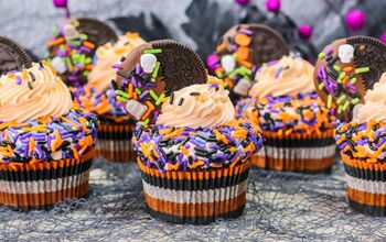 Halloween Oreo Frosting Cupcakes