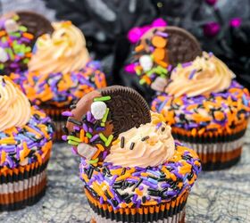 halloween oreo frosting cupcakes
