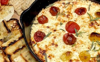 Baked Ricotta Cheese and Tomato Dip