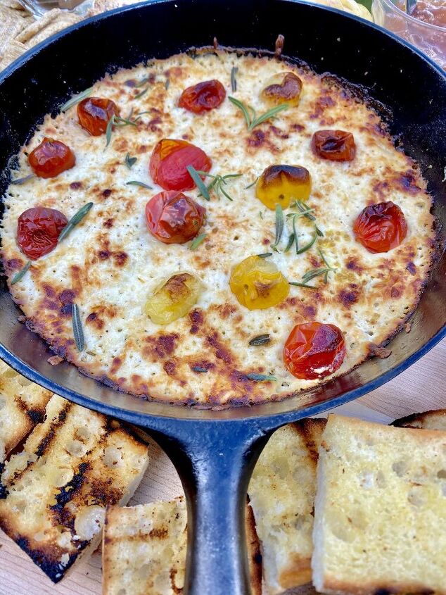 baked ricotta cheese and tomato dip
