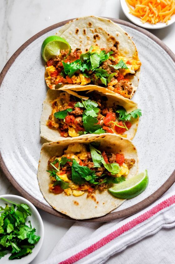 s 13 recipes to spice up taco tuesday dinners, Southwest Breakfast Tacos