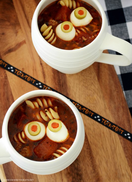 s 9 spooky foods that will star at your halloween party, Spooky Lasagna Soup