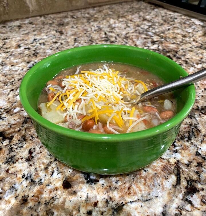 quick green chile stew