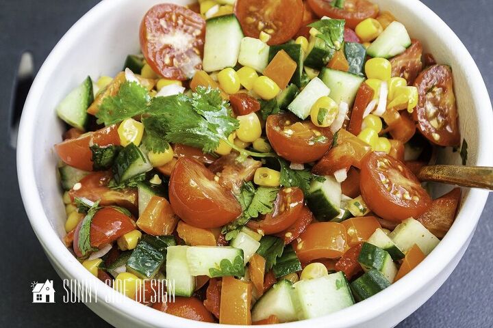 corn salad with a spicy lime vinaigrette