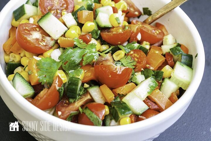 corn salad with a spicy lime vinaigrette