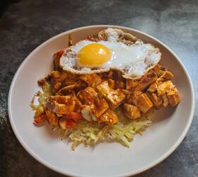 easy mapo tofu hash browns and eggs