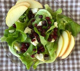 fall salad baby greens with pomegranate champagne vinaigrette