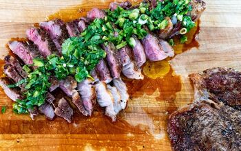 Reverse Seared Steaks With Spicy Salsa Verde