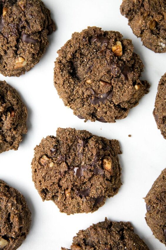 double chocolate pecan cookies
