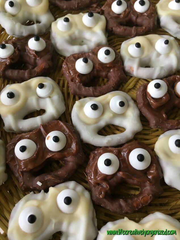 19 spooktacular halloween recipes to trick or treat yourself, Ghosts and Goblins Halloween Pretzels