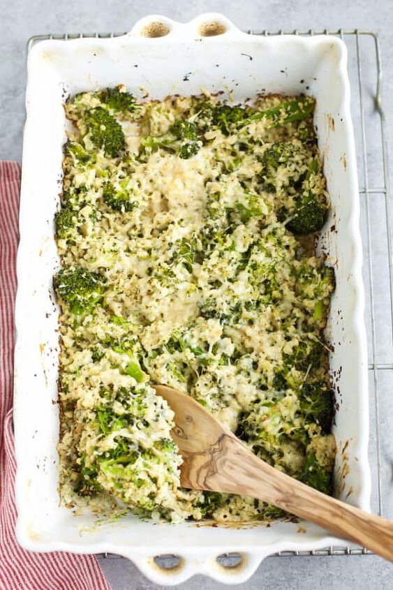 cauliflower broccoli bake with alfredo