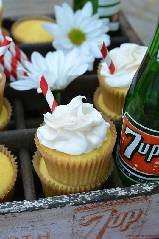 s 17 delightful cupcakes that will bring you joy, Easy 2 Ingredient 7 Up Cupcakes