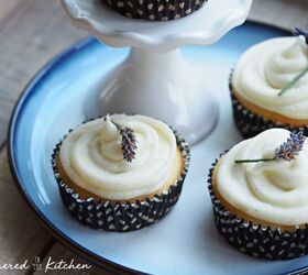s 17 delightful cupcakes that will bring you joy, Lavender Cupcakes with Cream Cheese Frosting