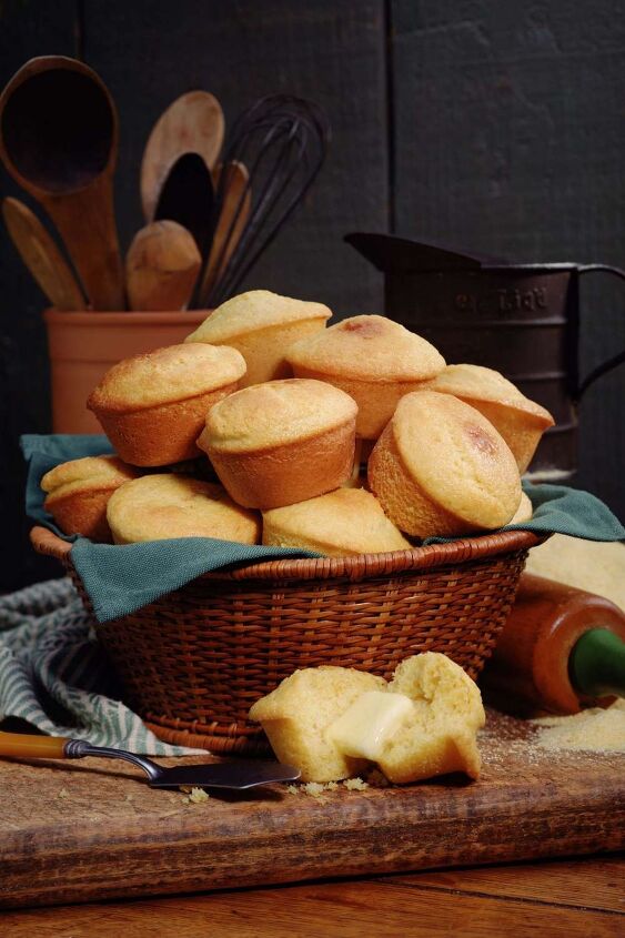 s 21 muffins recipes that will make an unbelievable breakfast, 4 ingredient Cornbread Muffin Recipe