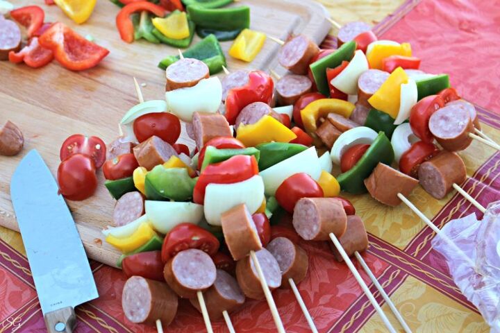 oktoberfest kielbasa kabobs