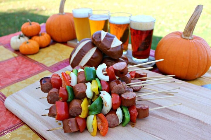 oktoberfest kielbasa kabobs