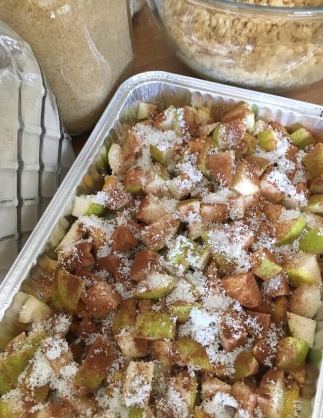 apple and pear crumble