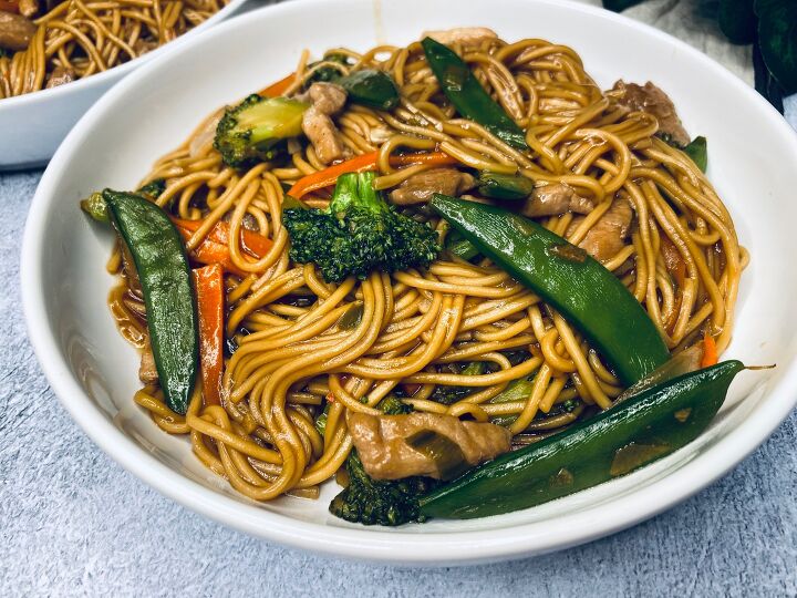 s 15 dinner recipes that make delicious leftovers, Quick Pork Lo Mein