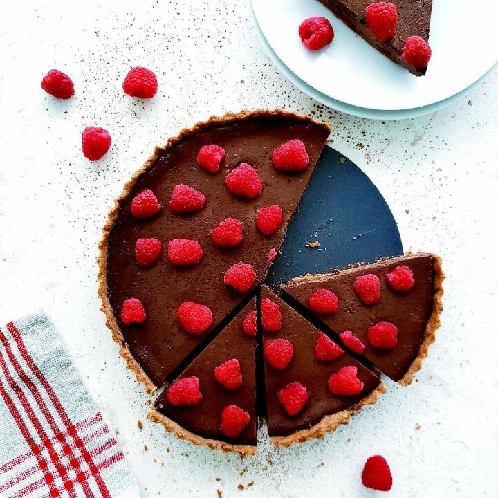 raspberry chocolate tart