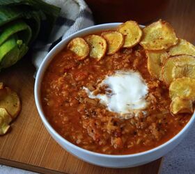 s 13 fall soups that are cozy and warm, One Pot Leek and Lentil Soup With Parsnip Cri