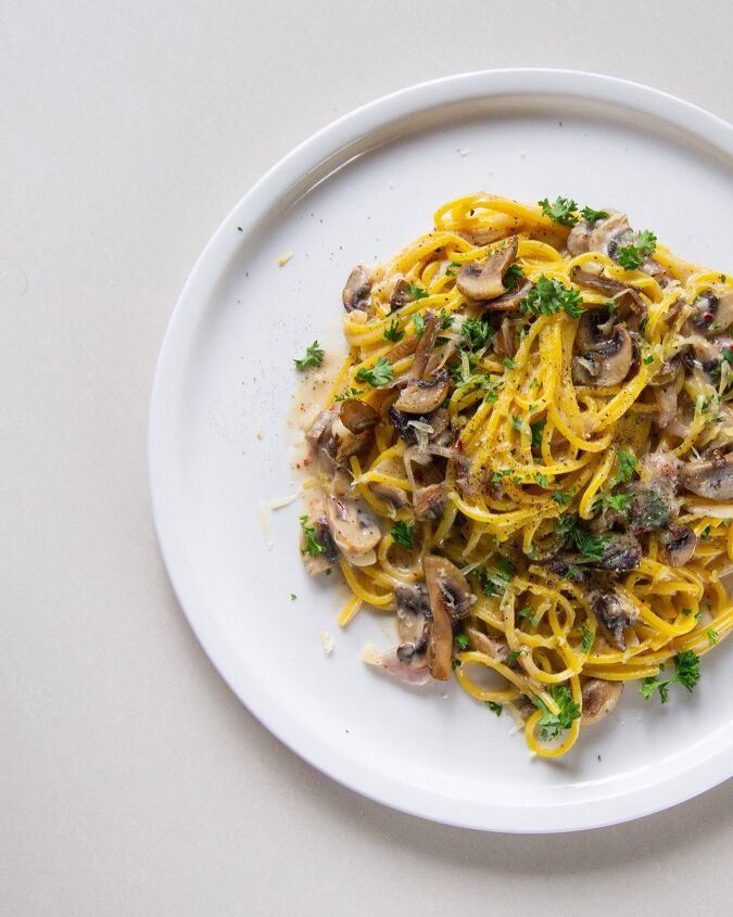 s 20 pasta recipes that the whole family will love, Mushroom Spaghetti